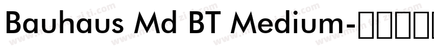 Bauhaus Md BT Medium字体转换